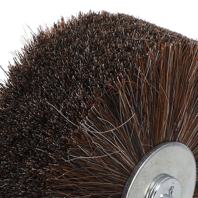 Horse Hair Polishing Wheel Brush For Drill Rotary Tool Wood Carving Sanding Waxing - Image 3
